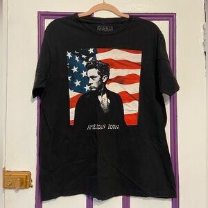 James Dean American Icon Ripple Junction Black Shirt Size L